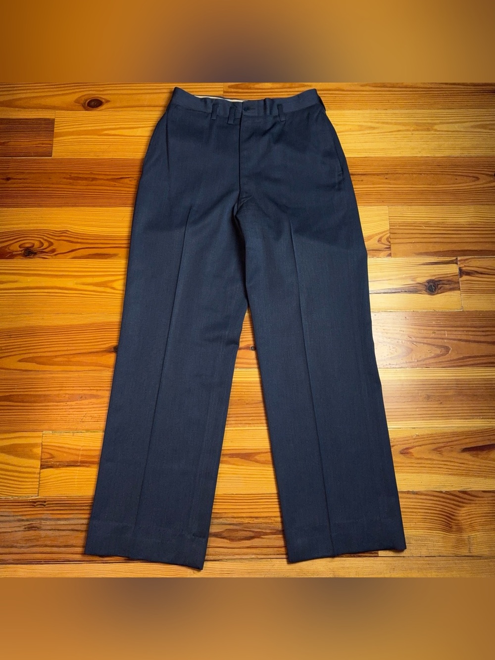 Vintage 50s 60s Drop Loop Gabardine Slacks Pants Mens 29x31 Rockabilly